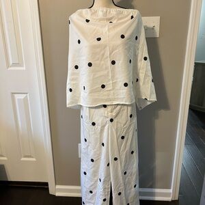 Polka Dot Wide Leg Jumpsuit